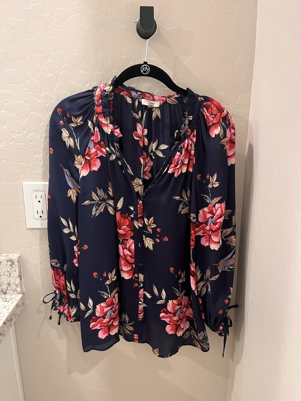 Joie Floral Navy Blouse - Women